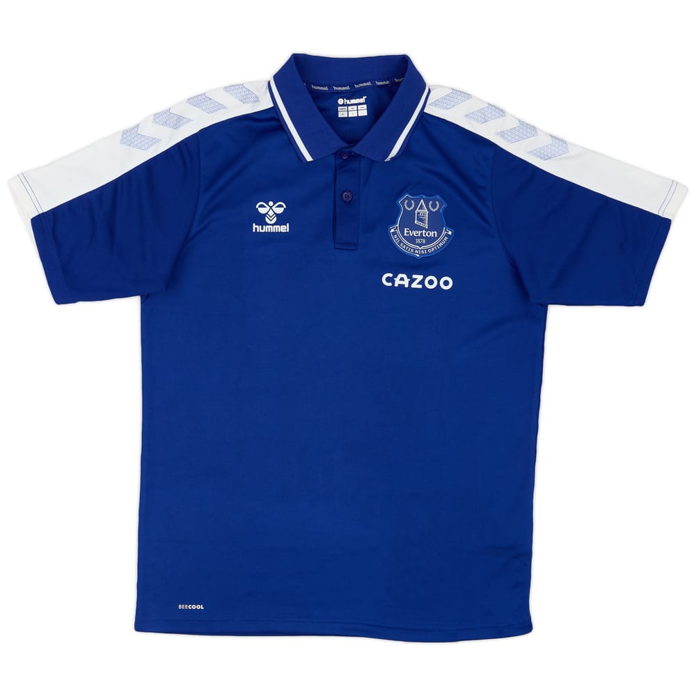 2021-22 Everton Hummel Polo Shirt - 9/10 - (M)