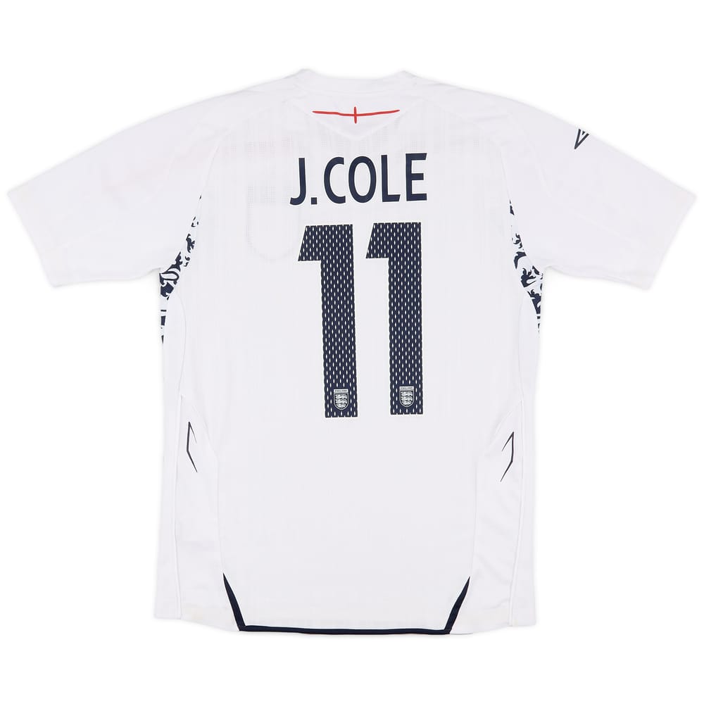 2007-09 England Home Shirt J.Cole #11 - 5/10 - (S)