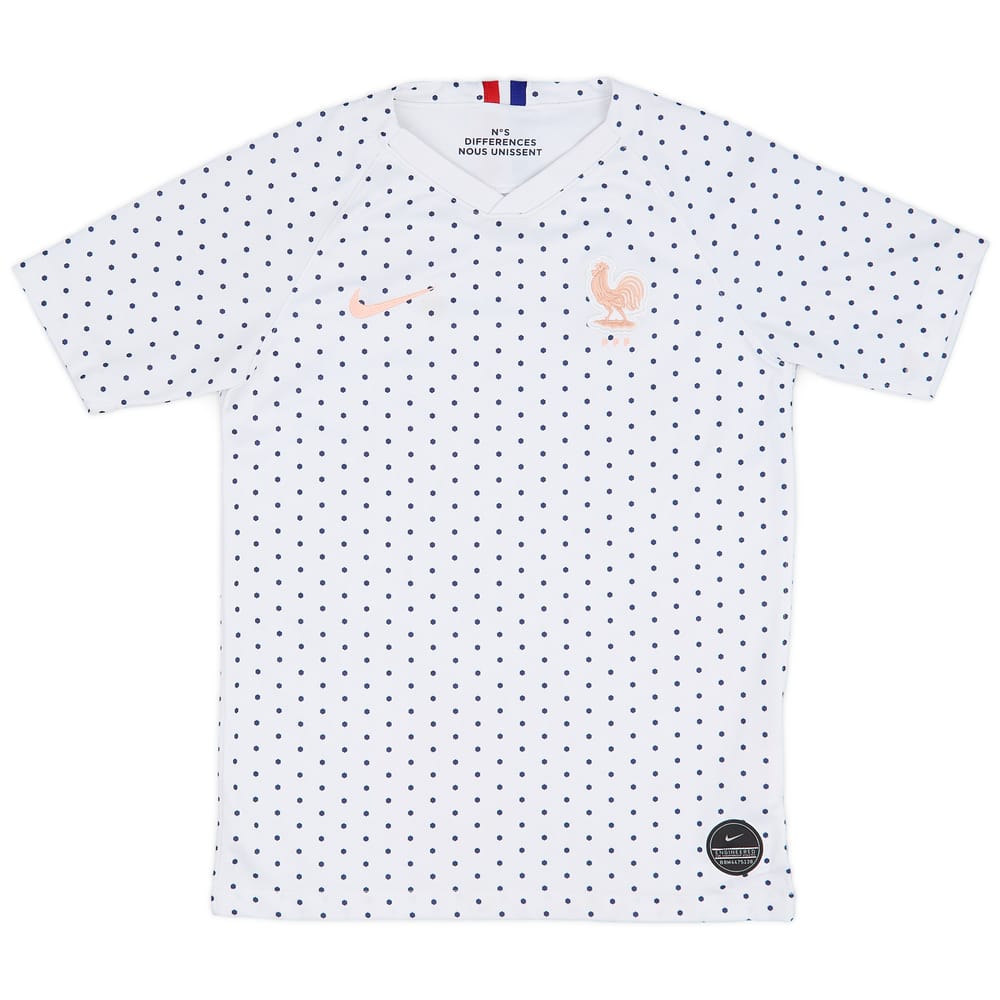 2019-20 France Women&#039;s Away Shirt - 9/10 - (Unisex Fit - L.Kids)