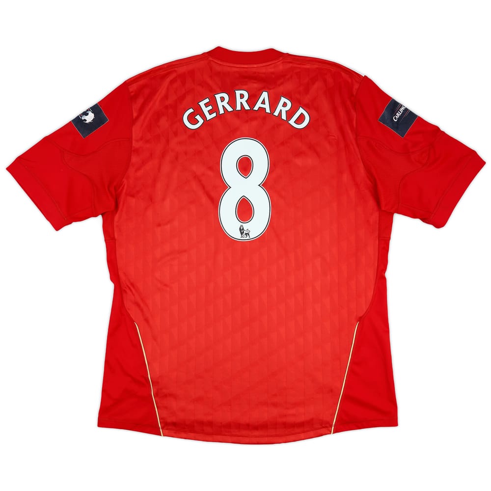 2010-12 Liverpool "Carling Cup FInal 2012" Home Shirt Gerrard #8 - 7/10 - (3XL)