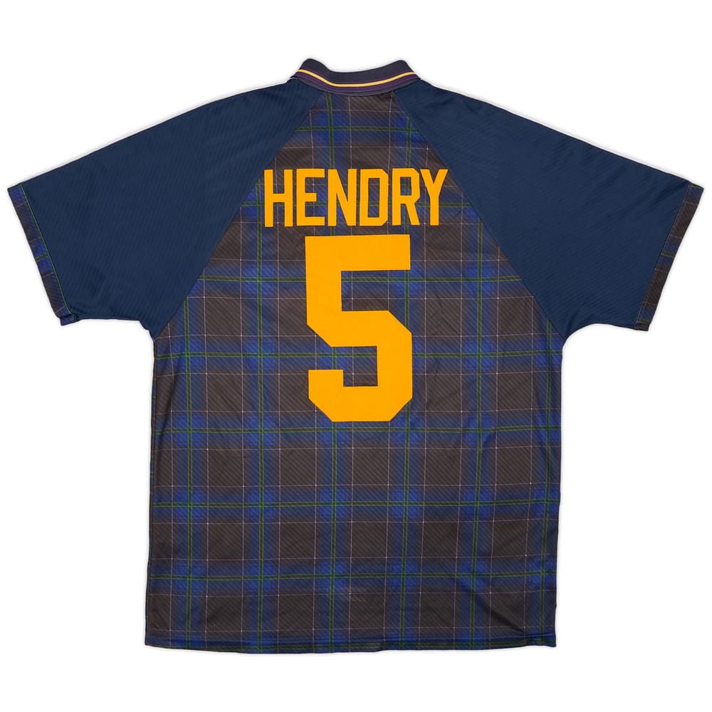 1994-96 Scotland Home Shirt Hendry #5 - 8/10 - (XL)
