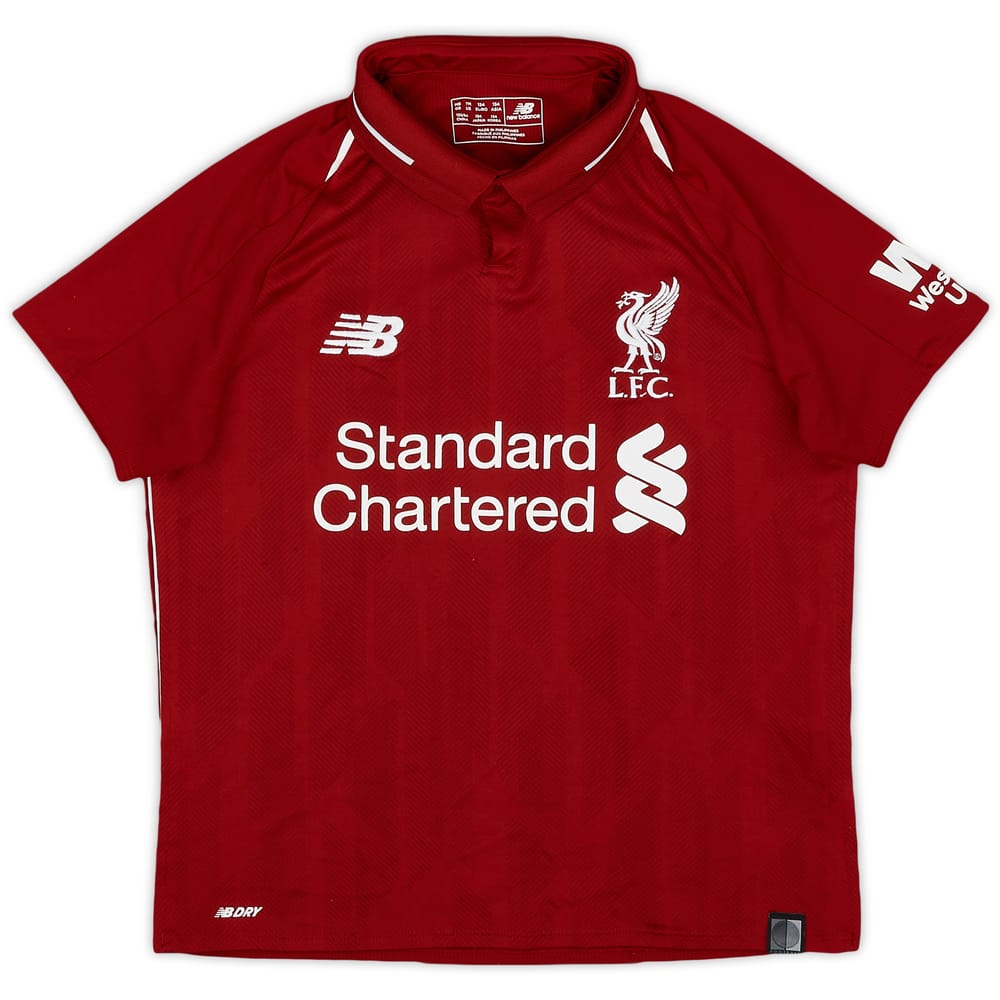 2018-19 Liverpool Home Shirt - 7/10 - (M.Boys)