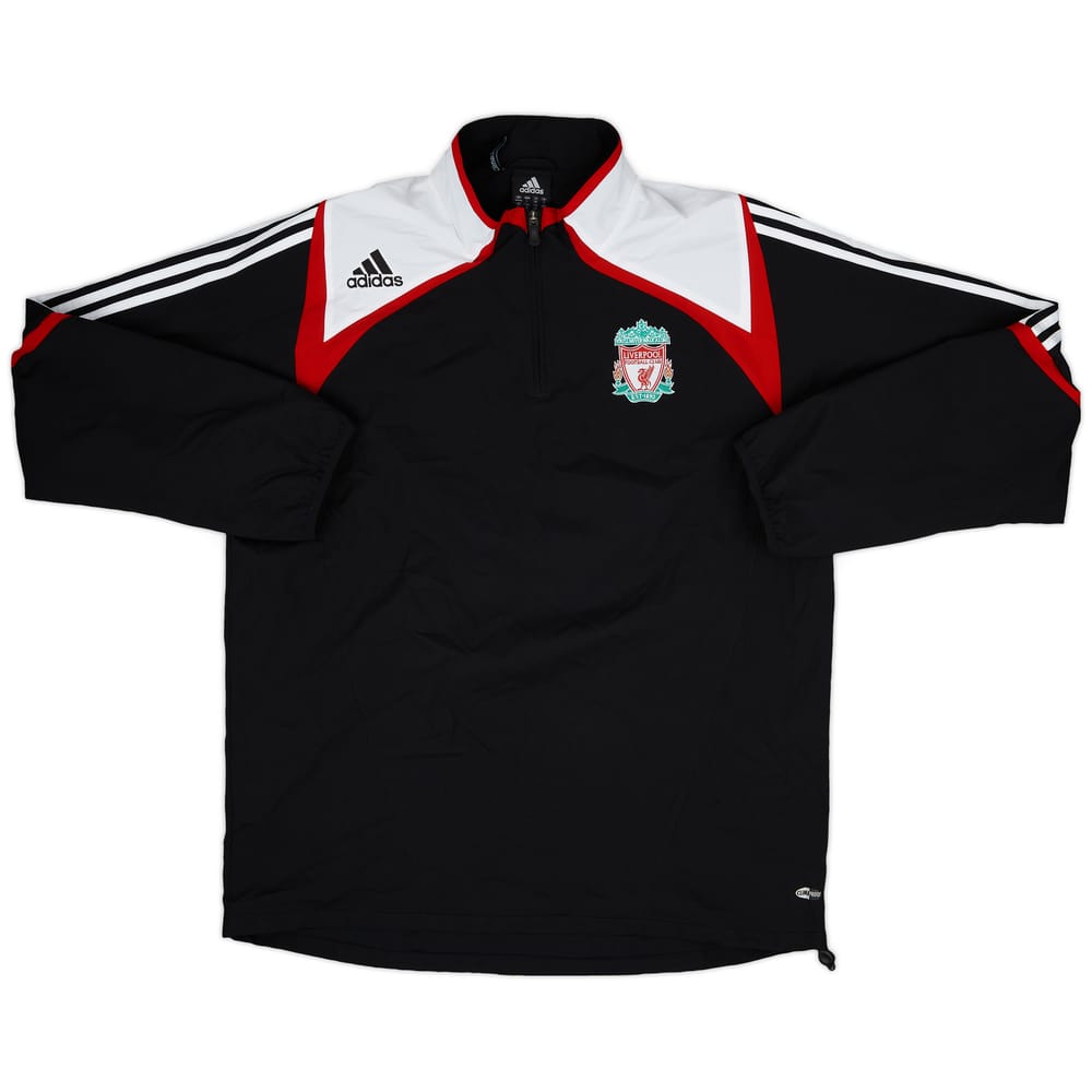 2007-08 Liverpool adidas 1/4 Zip Drill Top - 8/10 - (L/XL)