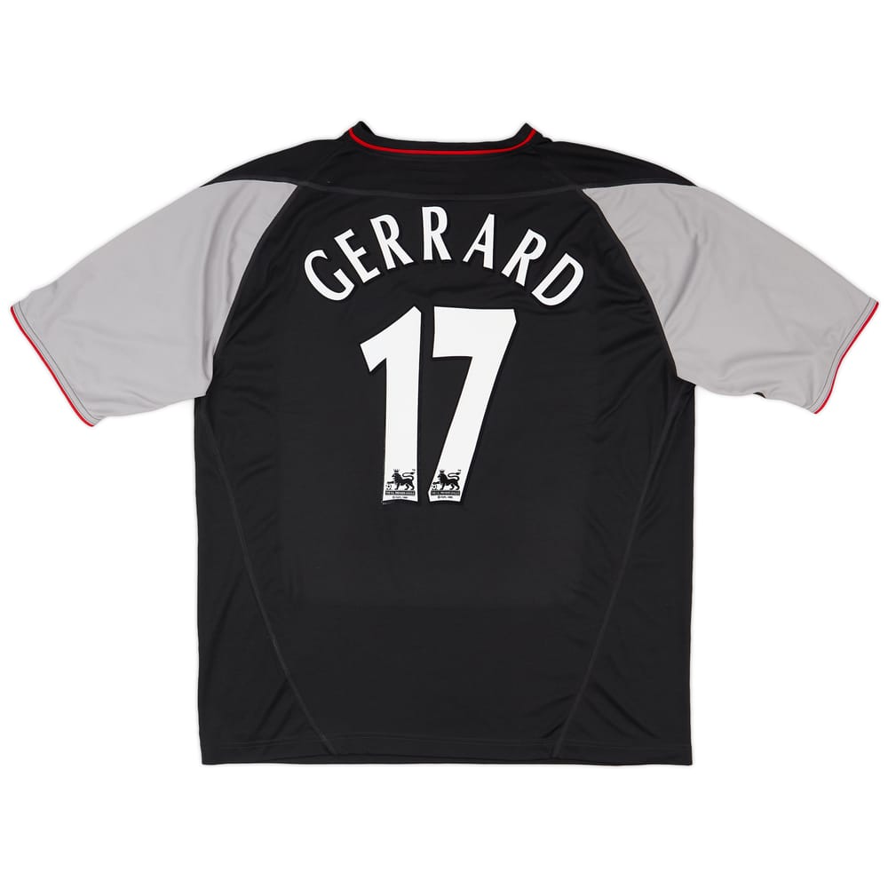 2002-04 Liverpool Away Shirt Gerrard #17 - 8/10 - (XL)
