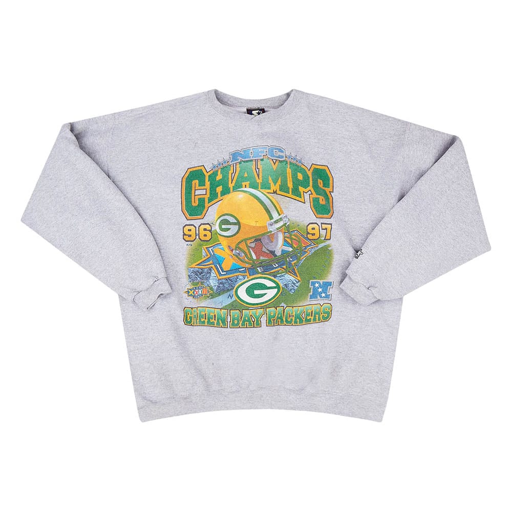 1997 Green Bay Packers NFC Champions Starter Sweat Top XL