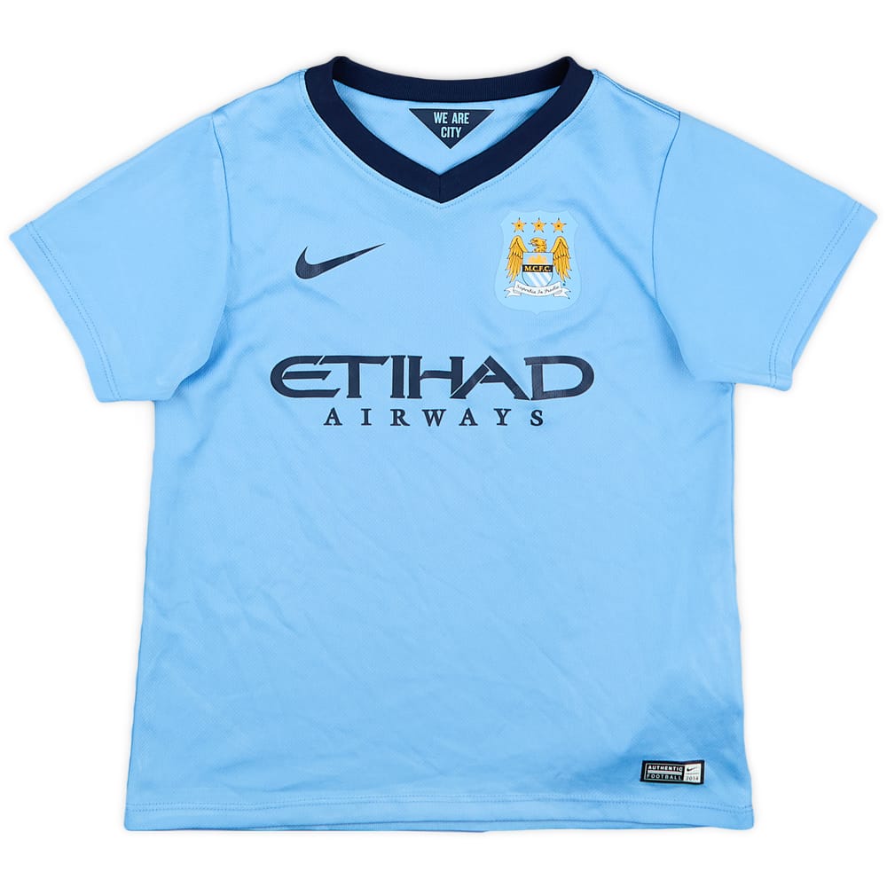 2014-15 Manchester City Home Shirt - 9/10 - (4-5Y)