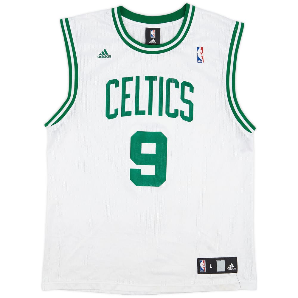 2006-10 Boston Celtics Rondo #9 adidas Home Jersey - 3/10 - (L)