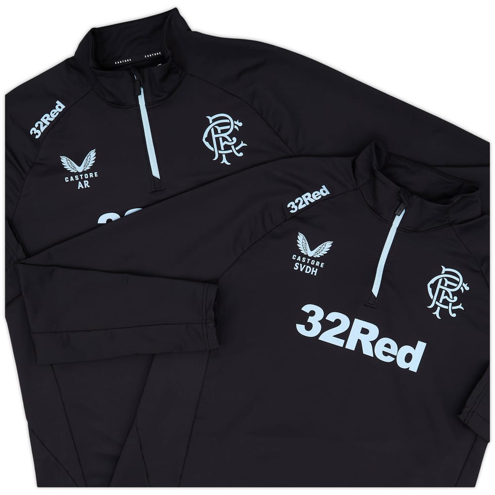 2024-25 Rangers Staff Issue 1/4 Zip Training Top #SVDH - 7/10 - (L)