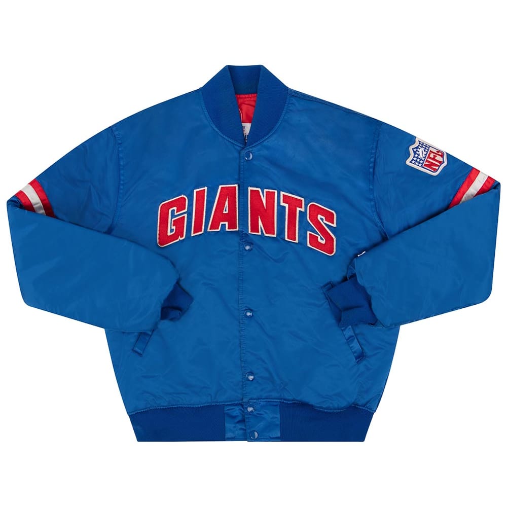 1980s New York Giants Starter Satin Varsity Jacket L