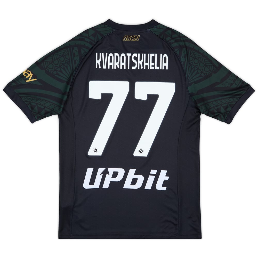 2023-24 Napoli Third Shirt Kvaratskhelia #77 (L)