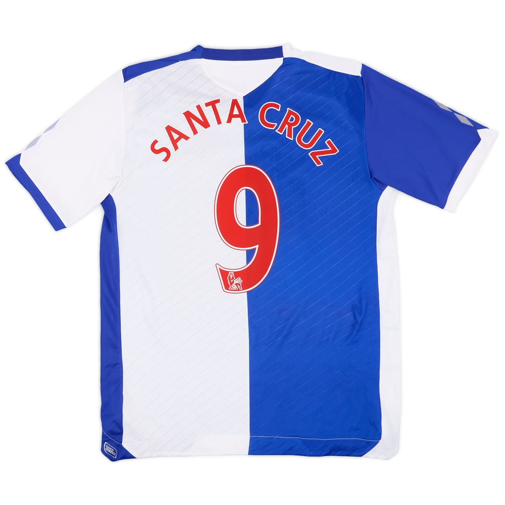 2008-09 Blackburn Rovers Home Shirt Santa Cruz #9 - 7/10 - (M)