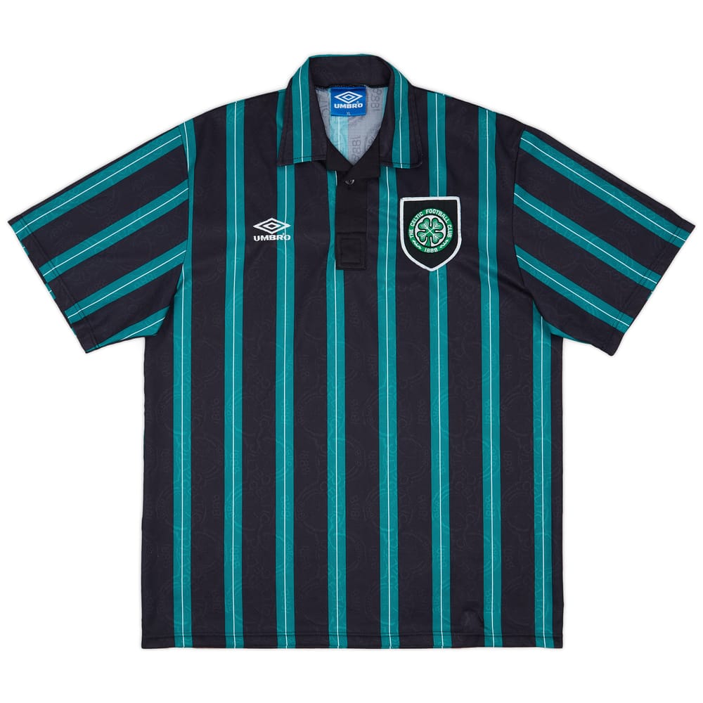 1992-93 Celtic Away Shirt - 8/10 - (XL)
