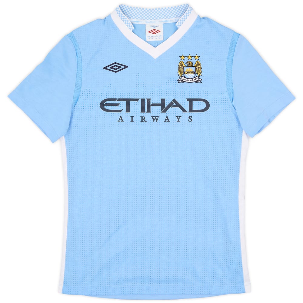 2011-12 Manchester City Home Shirt - 8/10 - (L.Boys)