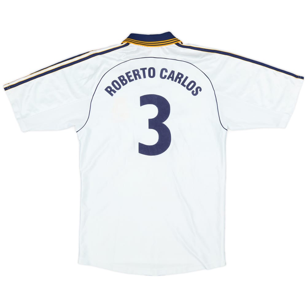 1998-00 Real Madrid Home Shirt Roberto Carlos #3 - 8/10 - (S)