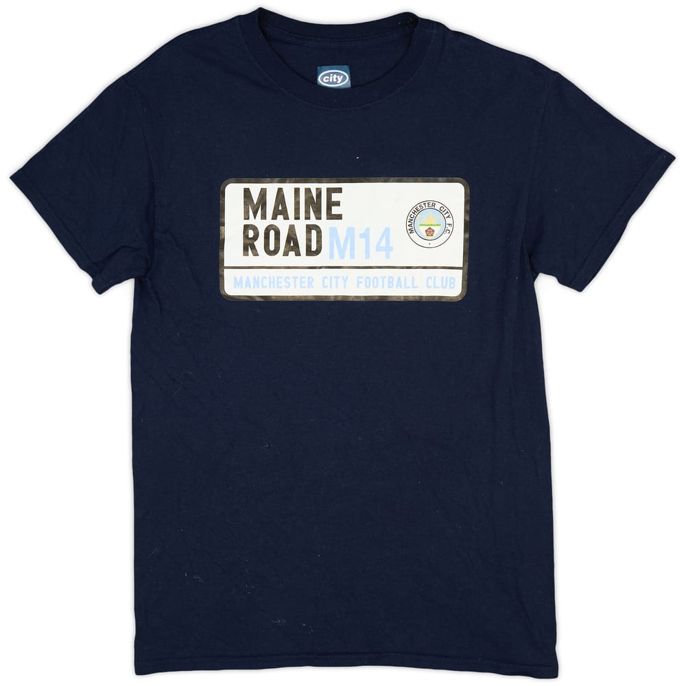 2020-21 Manchester City 'Maine Road' Graphic Tee - 8/10 - (S)