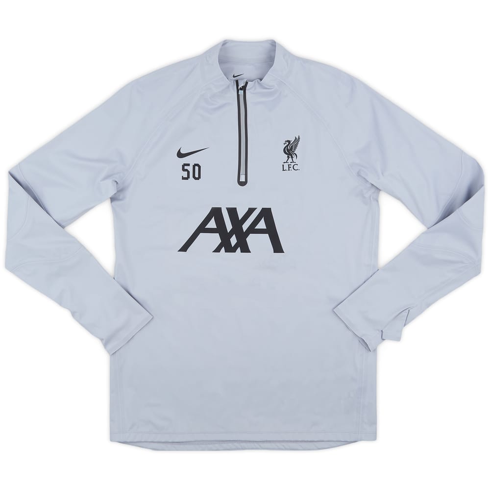 2023-24 Liverpool Player Issue 1/4 Zip Drill Top #50 (Doak) - 9/10 - (M)