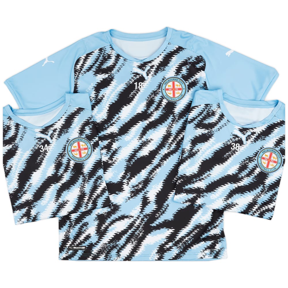 2021-22 Melbourne City Player Issue Pre-Match Training Shirt # - 9/10