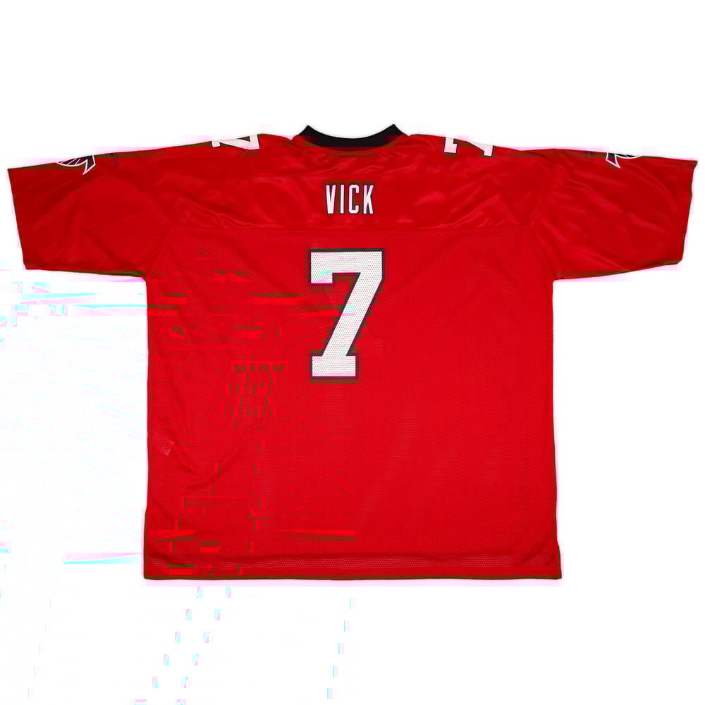 2002 Atlanta Falcons Vick #7 Reebok On Field Alternate Jersey - 9/10 - (5XL)