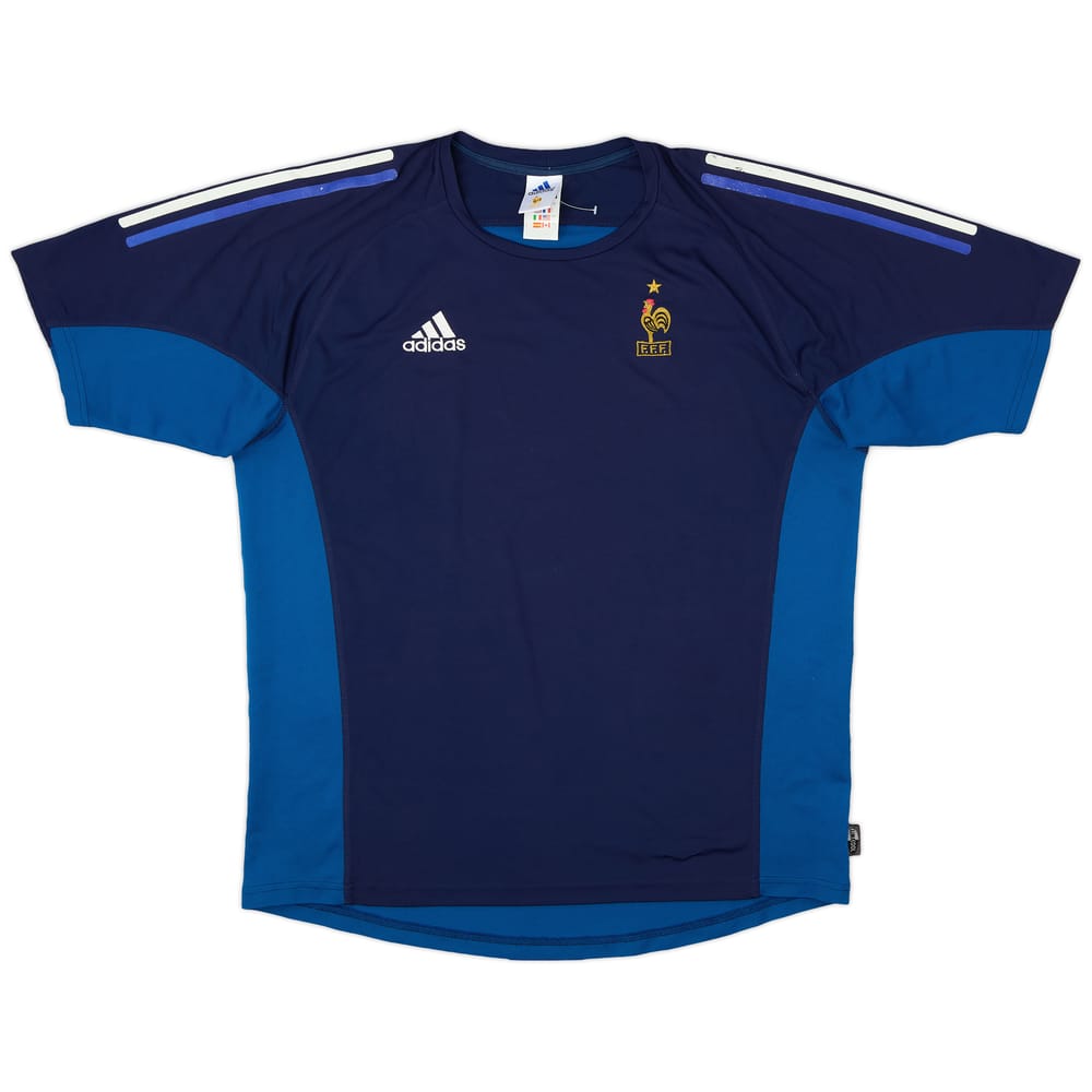 2002-04 France adidas Training Shirt - 6/10 - (L)