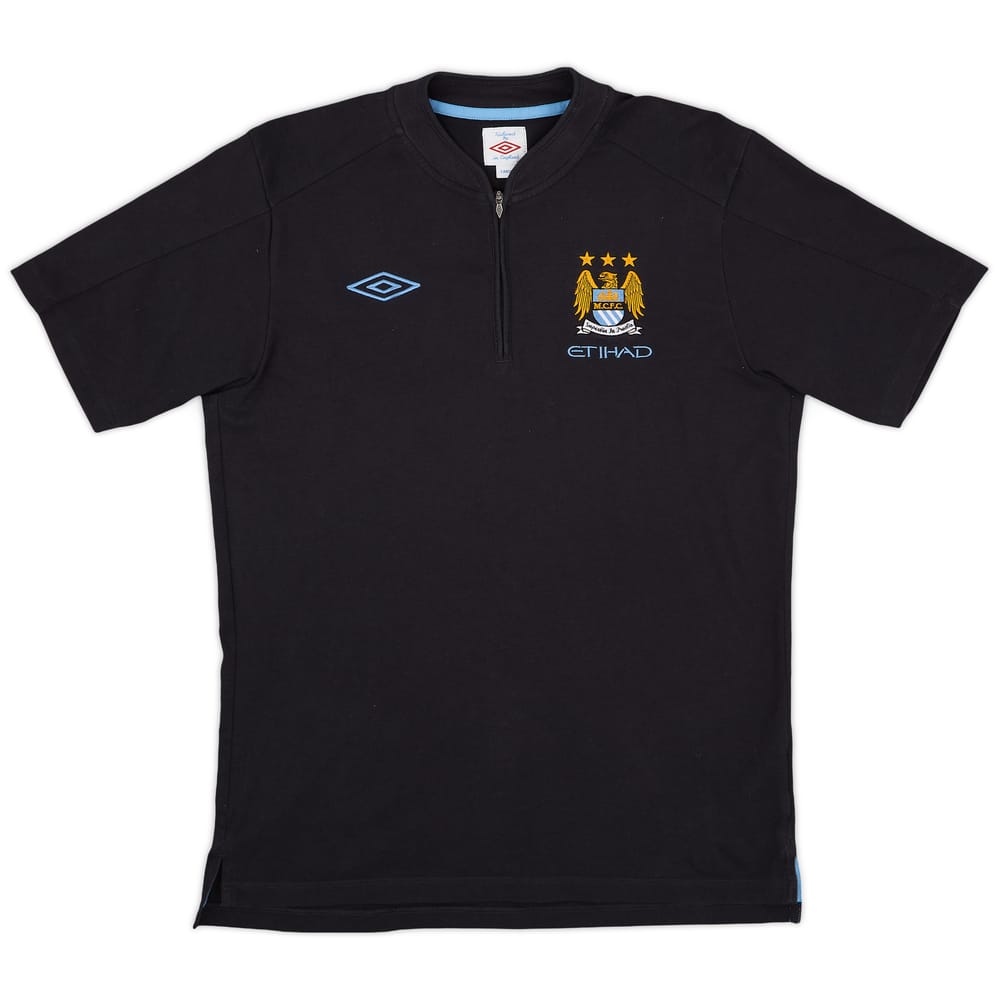 2010-11 Manchester City Umbro 1/4 Zip Training Shirt - 8/10 - (L)