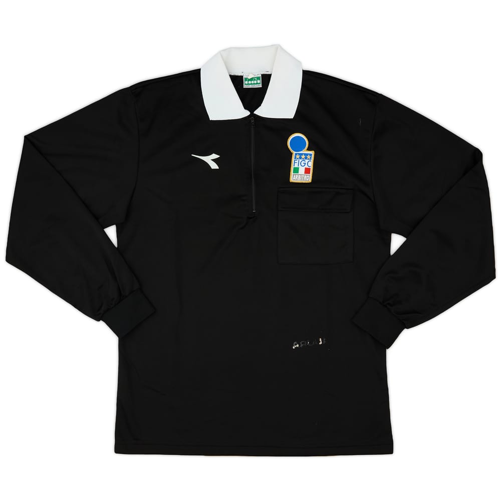 1990s Italy FIGC Diadora Referee L/S Shirt - 5/10 - (M)