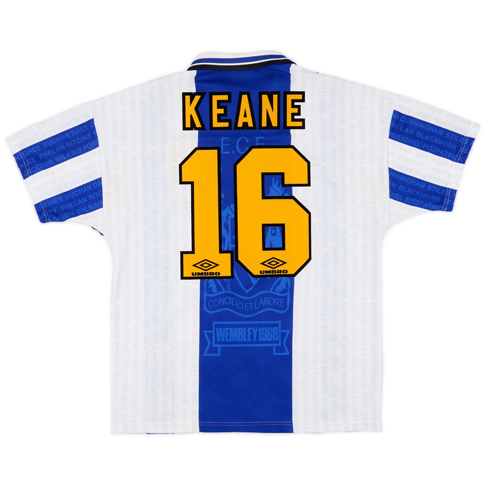 1994-96 Manchester United Third Shirt Keane #16 - 8/10 - (L)