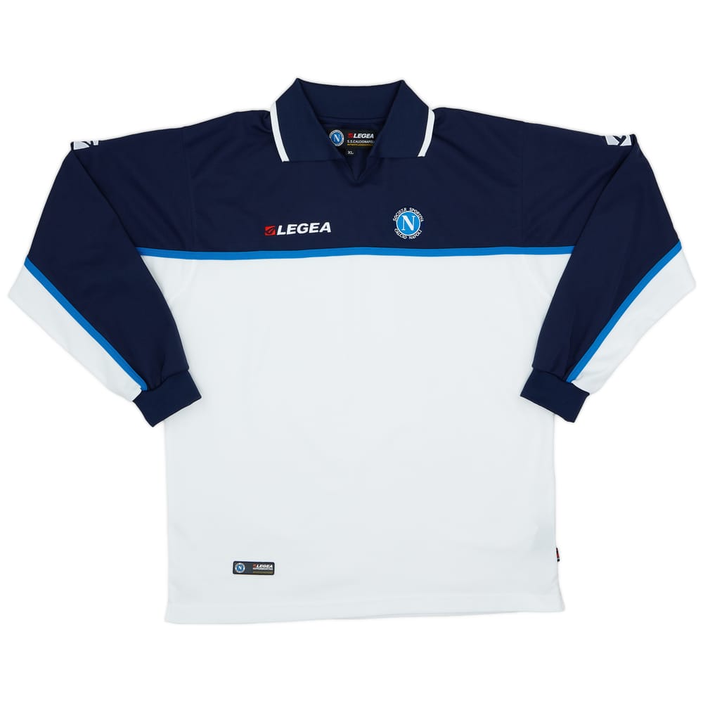 2003-04 Napoli Legea Polo L/S Shirt - 8/10 - (XL)