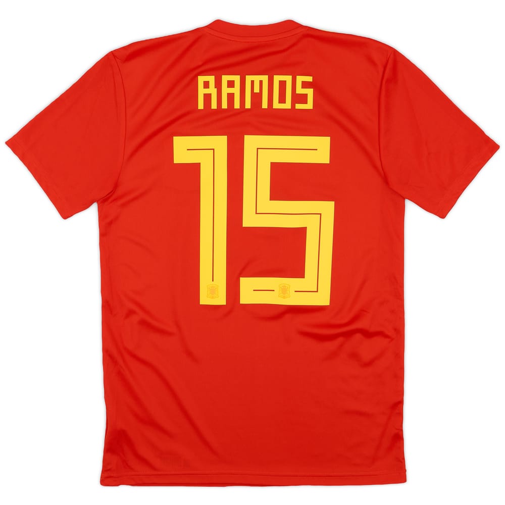 2018-19 Spain Home Shirt Ramos #15 - 9/10 - (S)