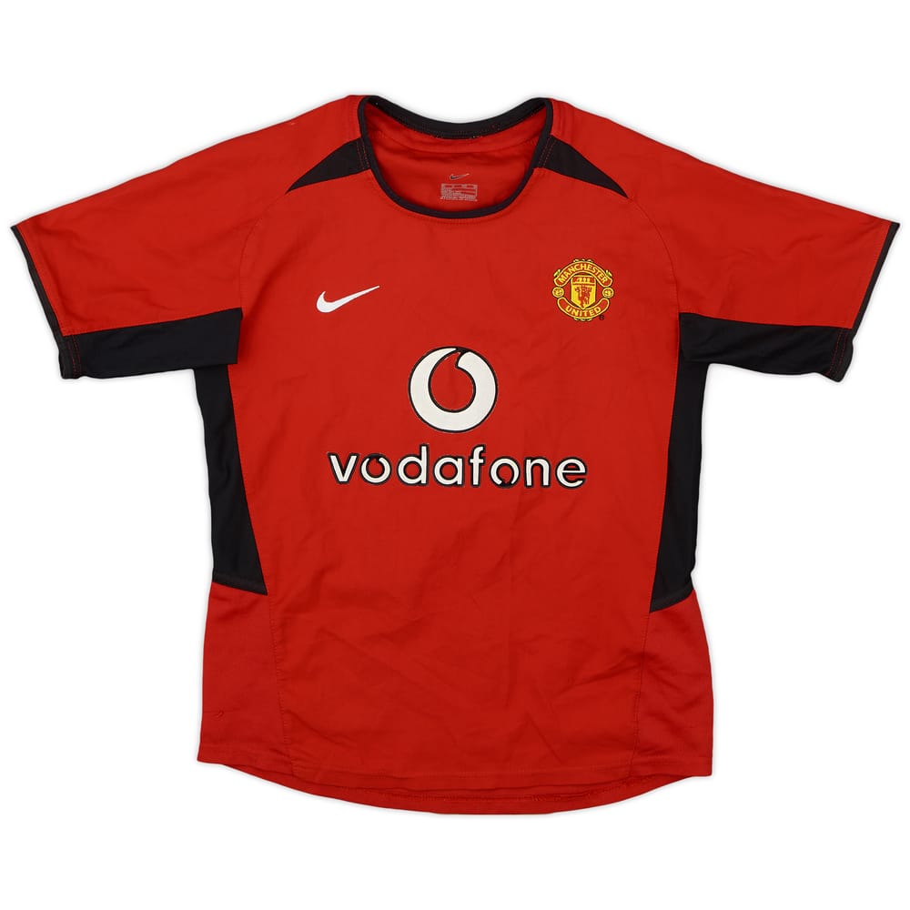 2002-04 Manchester United Home Shirt - 7/10 - (S.Boys)