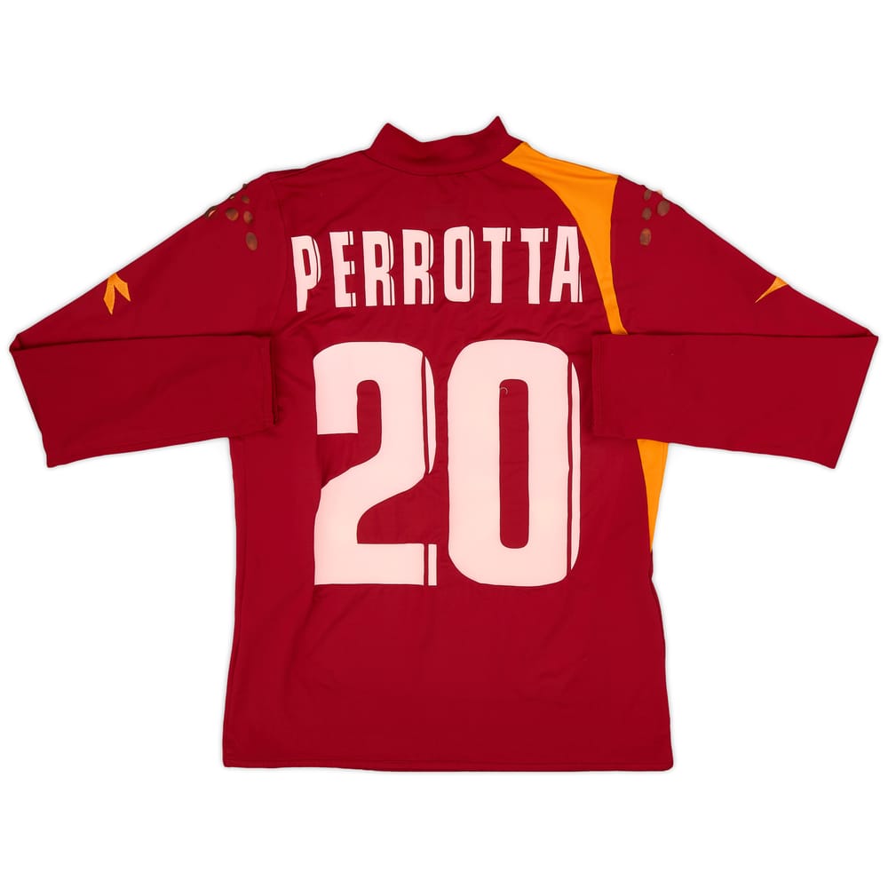 2005-06 Roma Home L/S Shirt Perrotta #20 - 4/10 - (S)