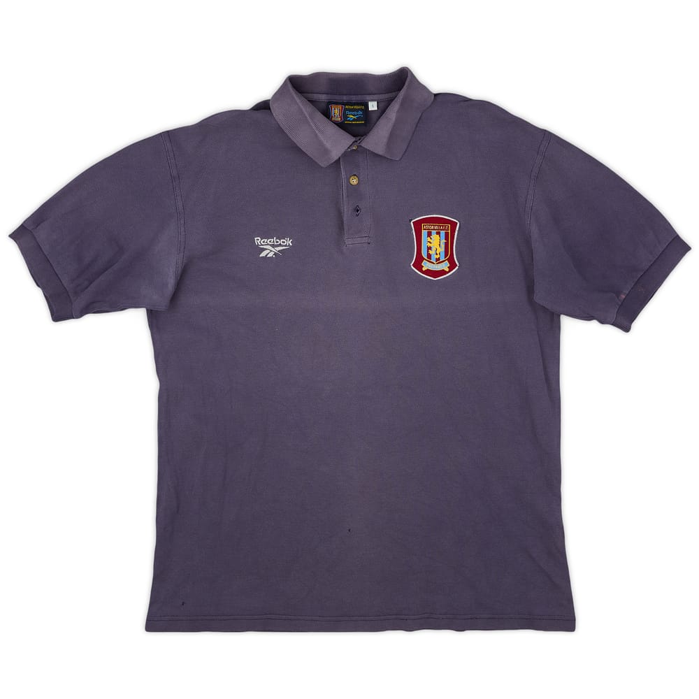 1998-99 Aston Villa Reebok Polo Shirt - 4/10 - (S)