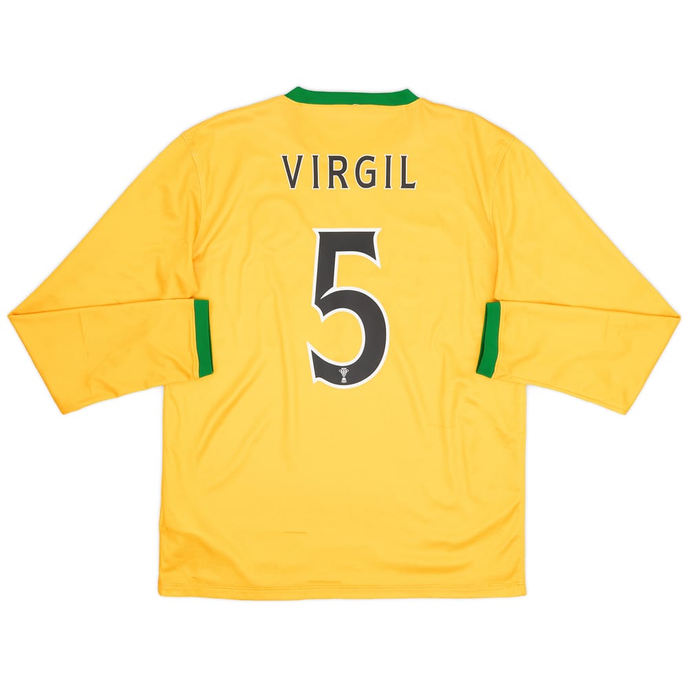 2013-14 Celtic Away L/S Shirt Virgil #5 - 6/10 - (M)