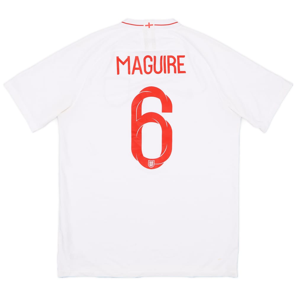 2018-19 England Home Shirt Maguire #6 - 8/10 - (L)