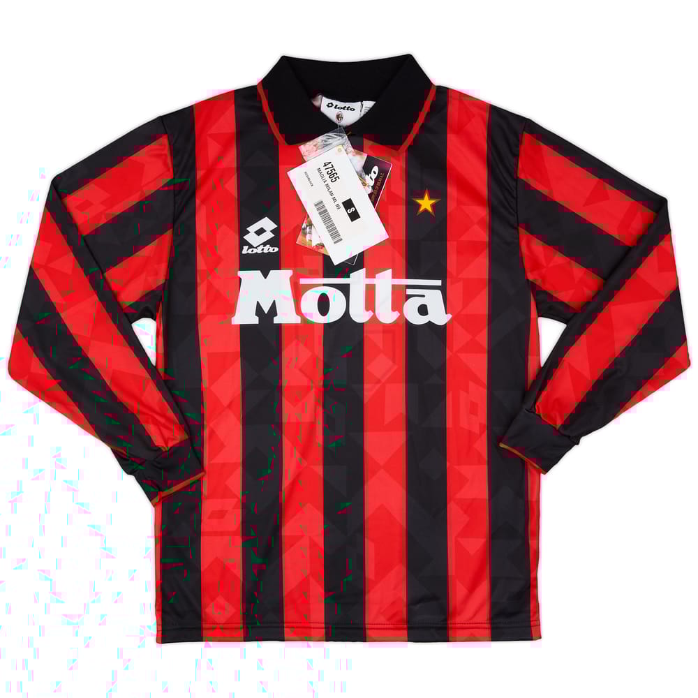 1993-94 AC Milan Home L/S Shirt #9 (S)