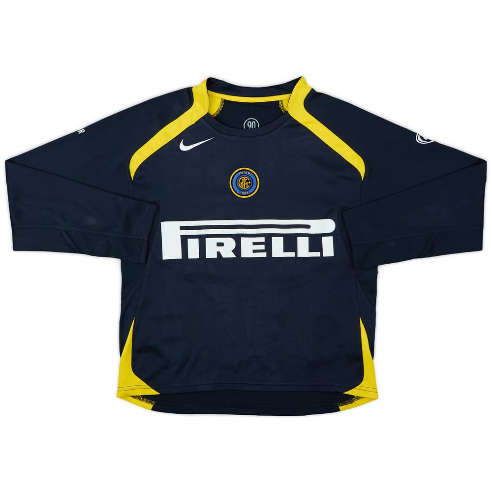 2005-06 Inter Milan Nike Training L/S Shirt - 6/10 - (M.Boys)