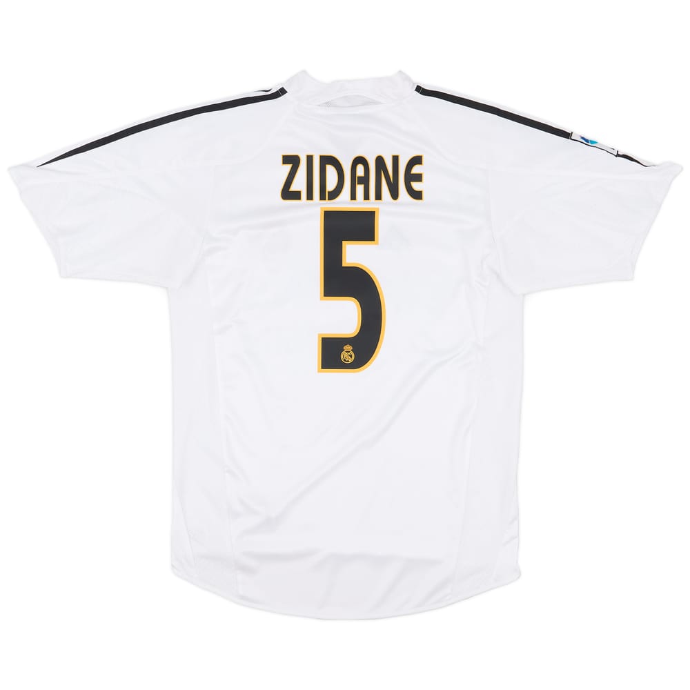 2004-05 Real Madrid Home Shirt Zidane #5 - 6/10 - (S)
