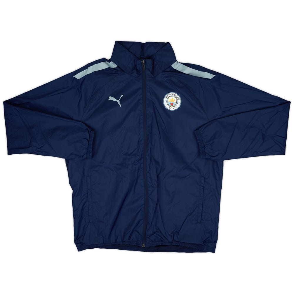 2021-22 Manchester City Puma Hooded Rain Jacket - 8/10 - (XL)