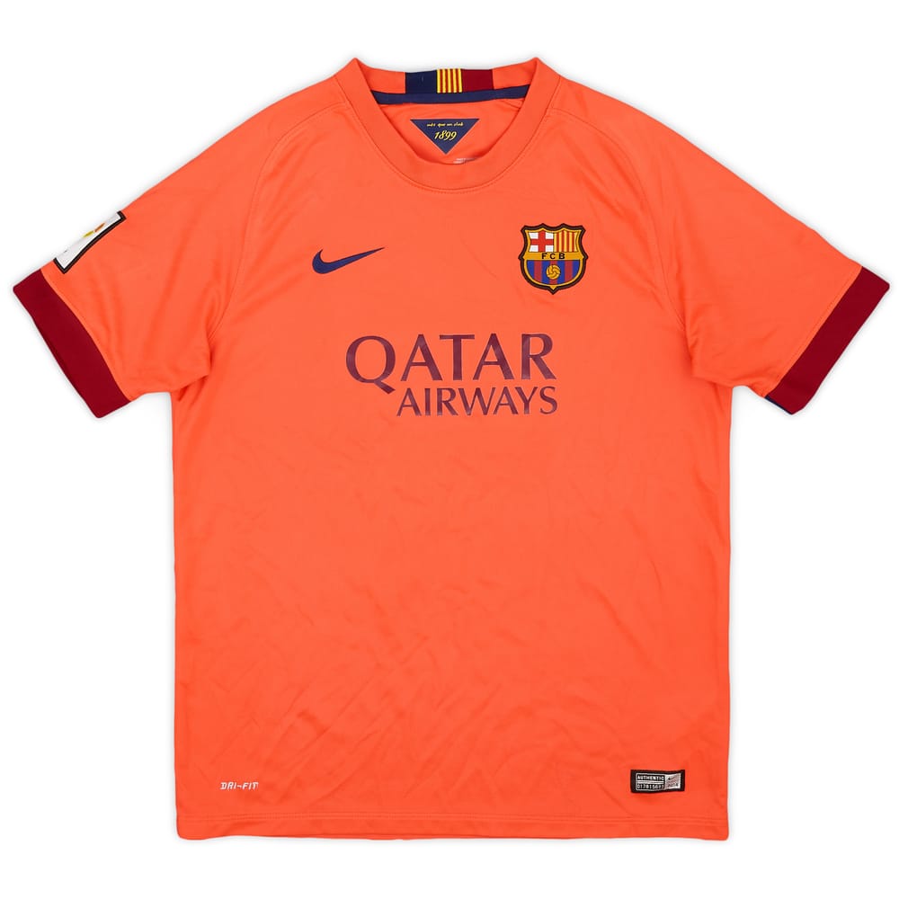 2014-15 Barcelona Away Shirt - 9/10 - (XL.Boys)