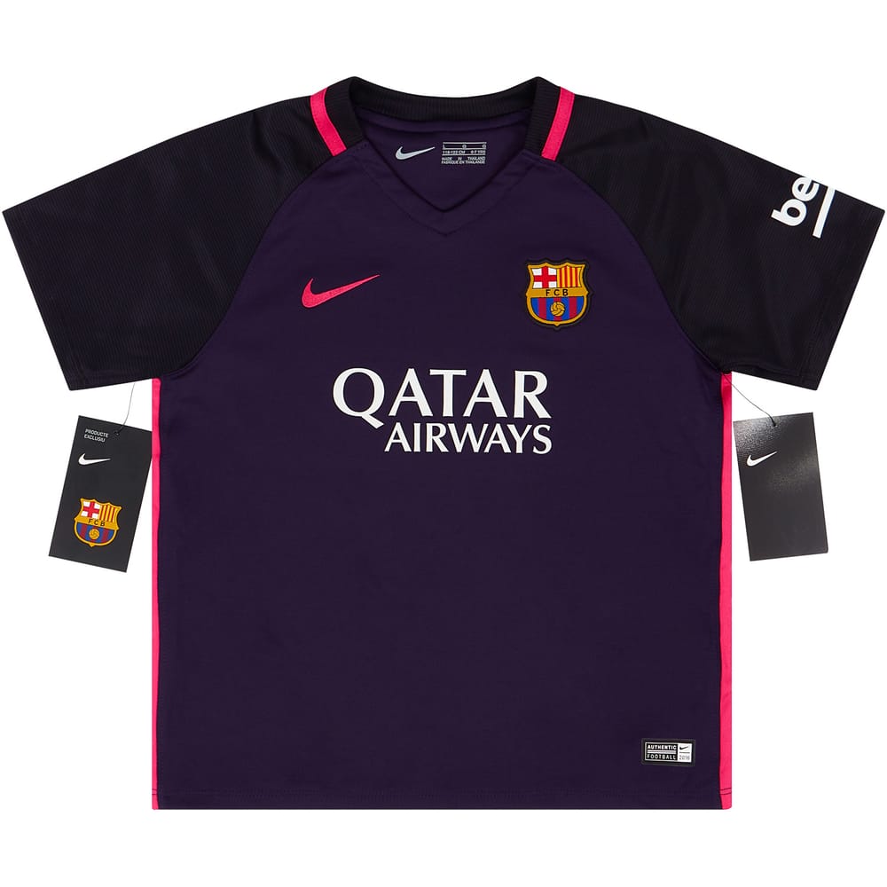 2016-17 Barcelona Away Shirt Little Kids