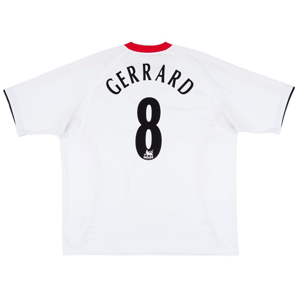 2005-06 Liverpool Away Shirt Gerrard #8 - 8/10 - (XXL)