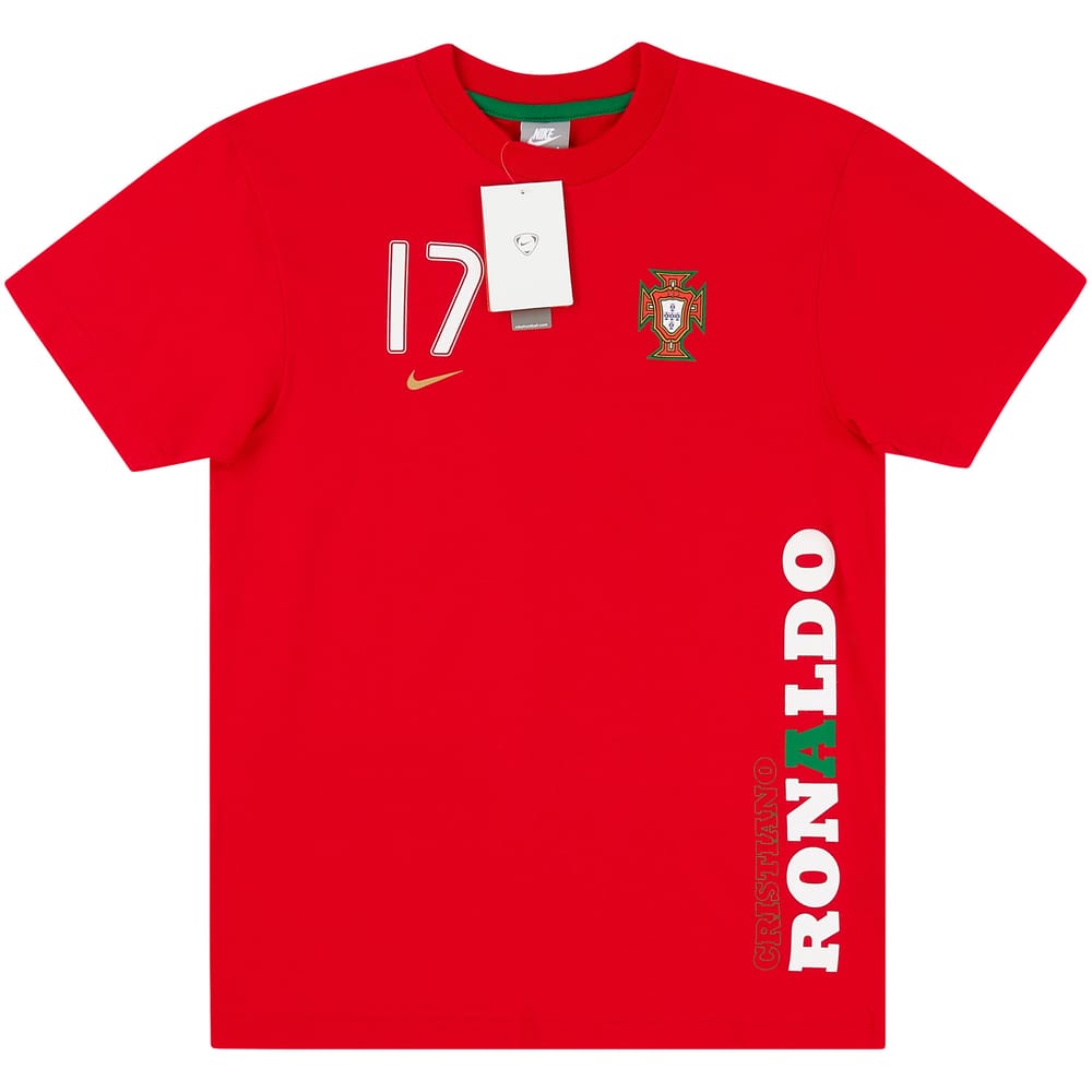 2006-08 Portugal Nike Ronaldo #17 Tee - NEW - (KIDS)