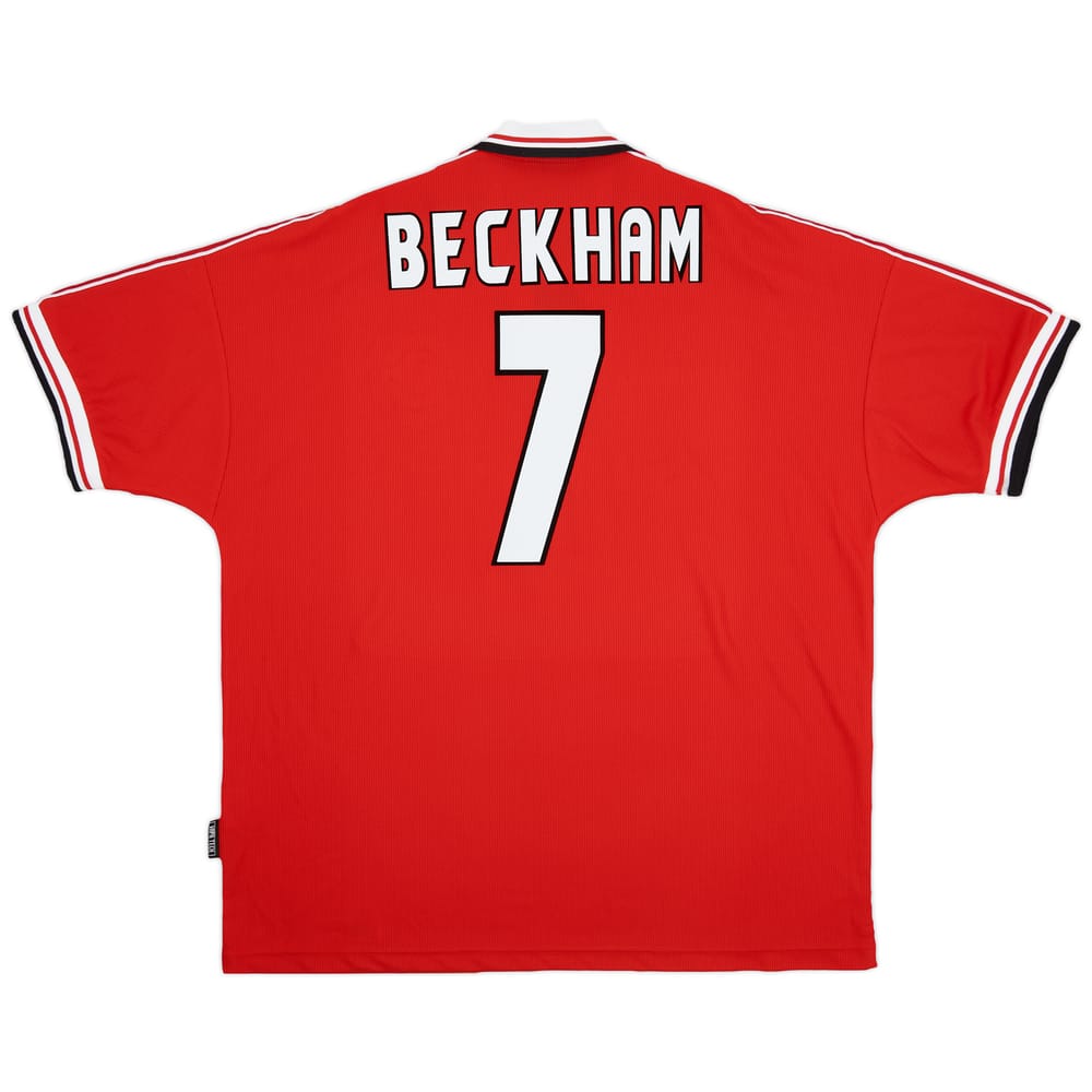 1998-00 Manchester United Home Shirt Beckham #7 - 8/10 - (XXL)