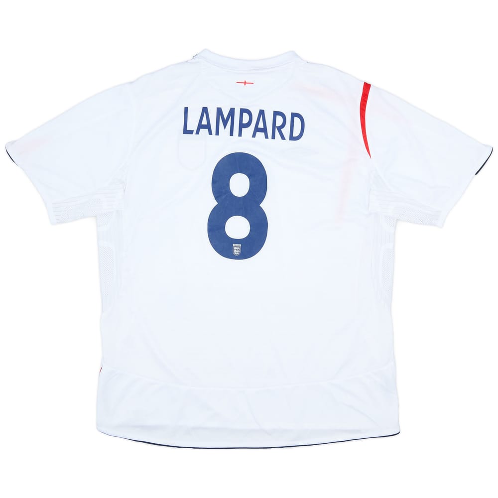 2005-07 England Home Shirt Lampard #8 - 7/10 - (XXL)