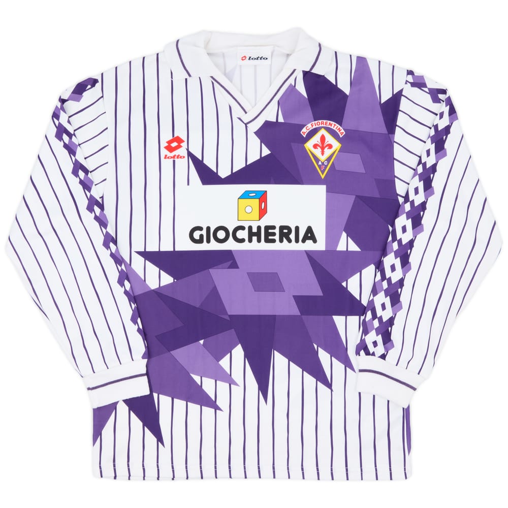 1991-92 Fiorentina Away L/S Shirt - 8/10 - (L)