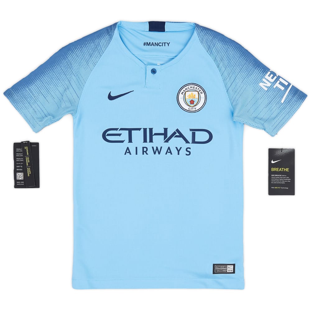 2018-19 Manchester City Home Shirt - (S.Kids)