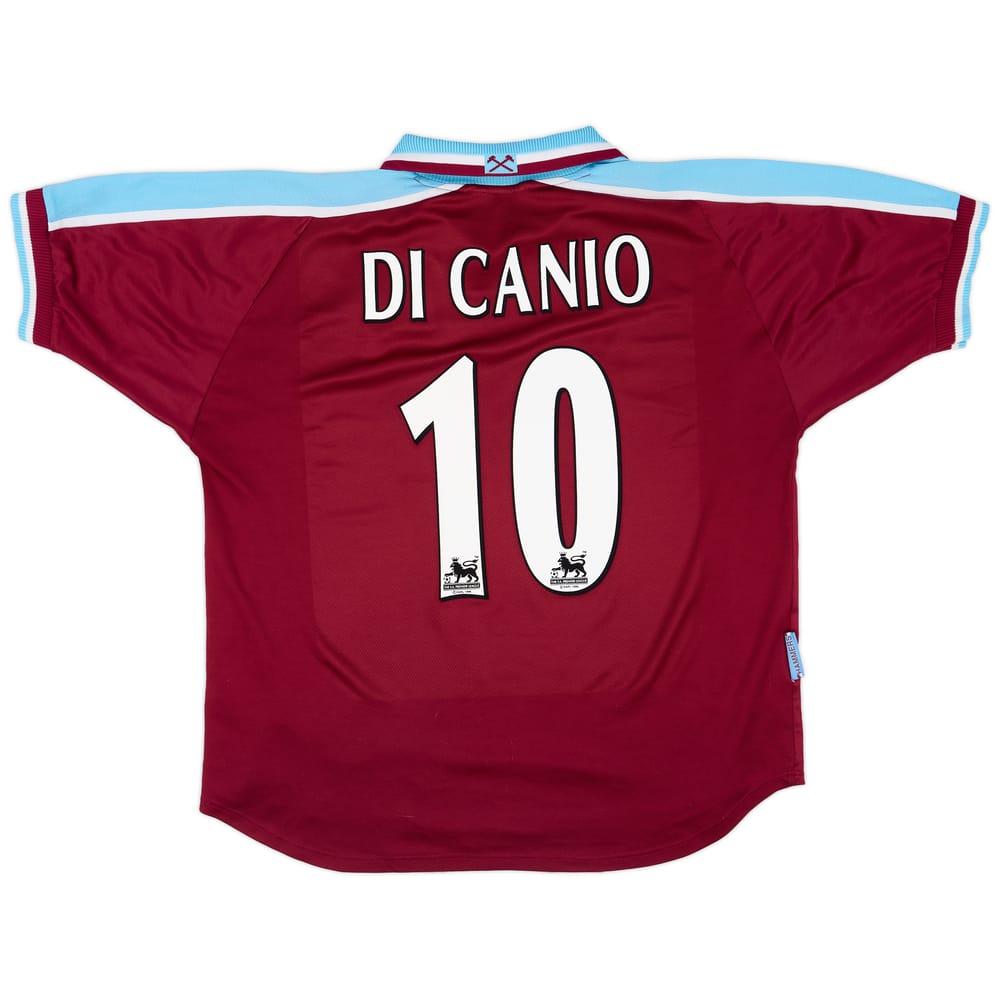 1999-01 West Ham Home Shirt Di Canio #10 - 6/10 - (XL)