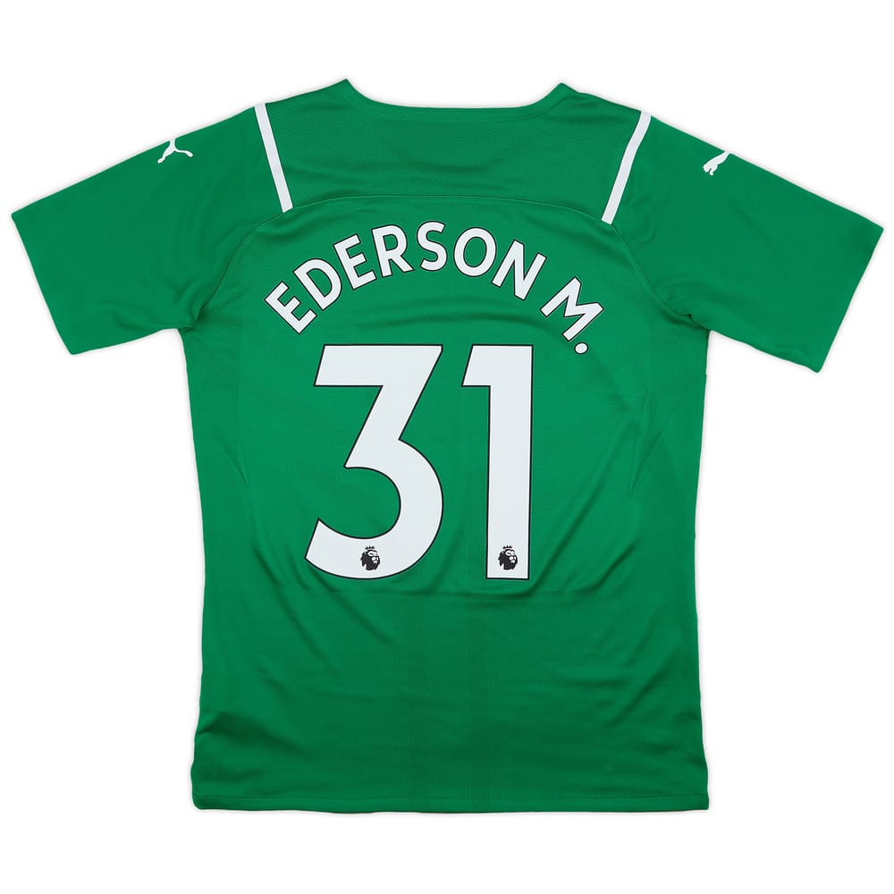 2021-22 Manchester City Authentic GK S/S Shirt Ederson M. #31 - 9/10 - (L)
