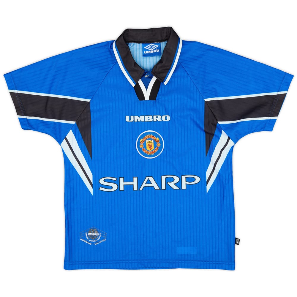 1996-98 Manchester United Third Shirt - 8/10 - (L.Boys)