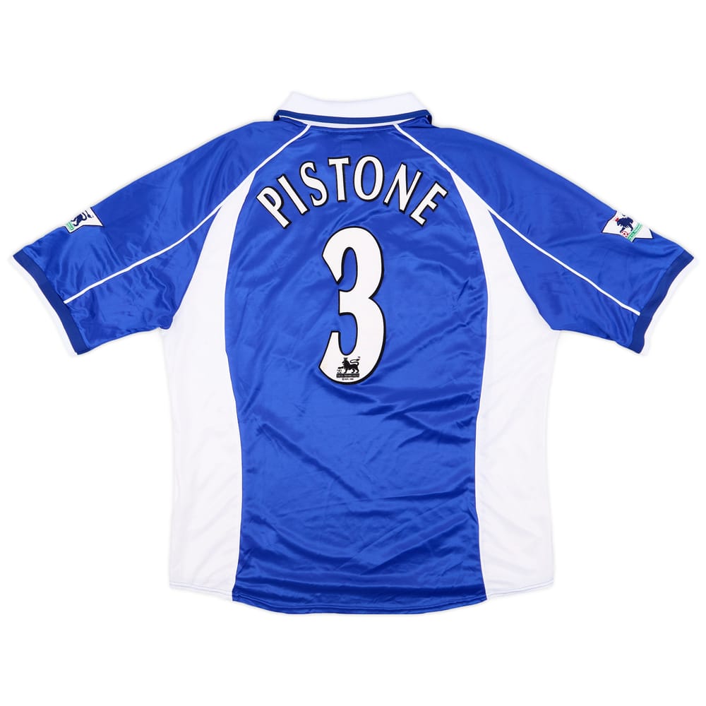 2001-02 Everton Match Issue Home Shirt Pistone #3