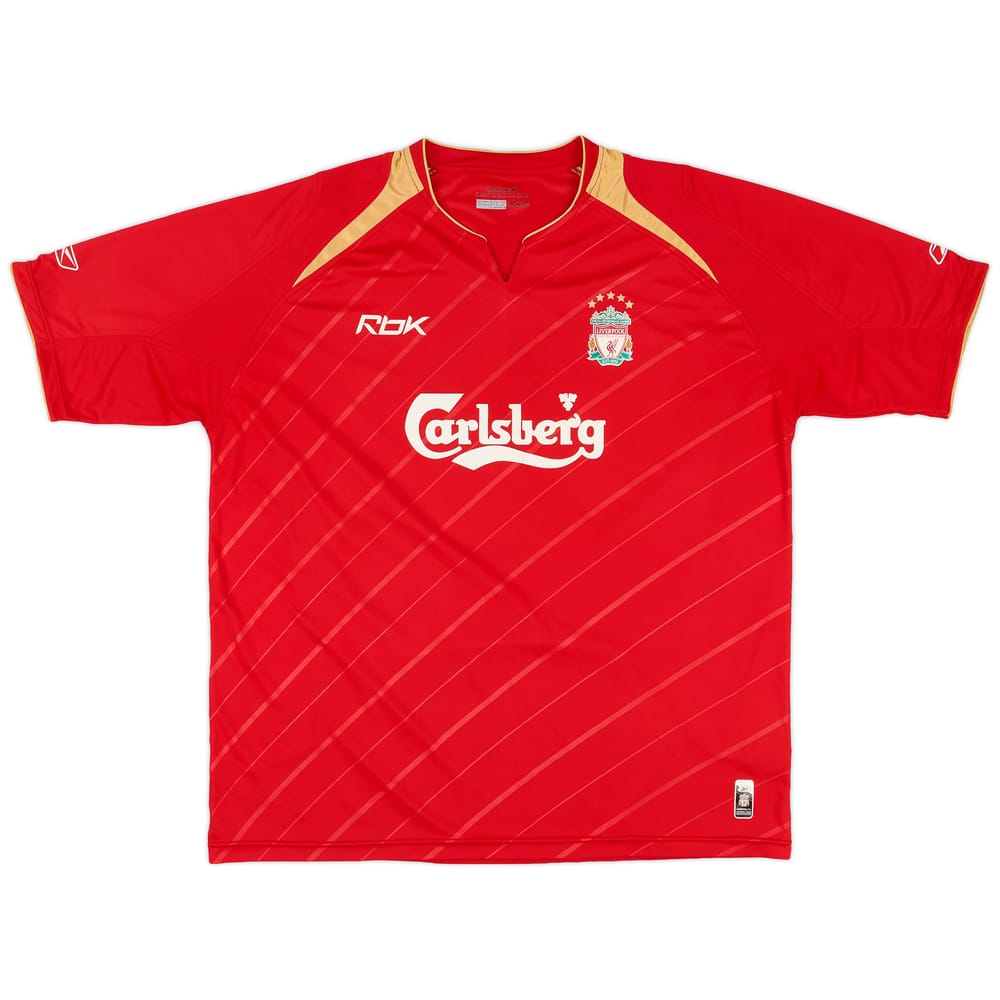 2005-06 Liverpool CL Home Shirt - 7/10 - (XL)